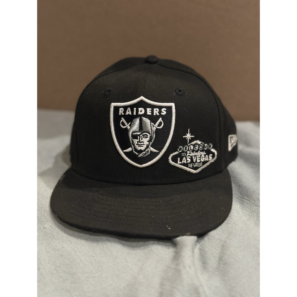 New Era Las Vegas Raiders 9Fifty SnapBack Hat Cap Black Welcome To Las Vegas